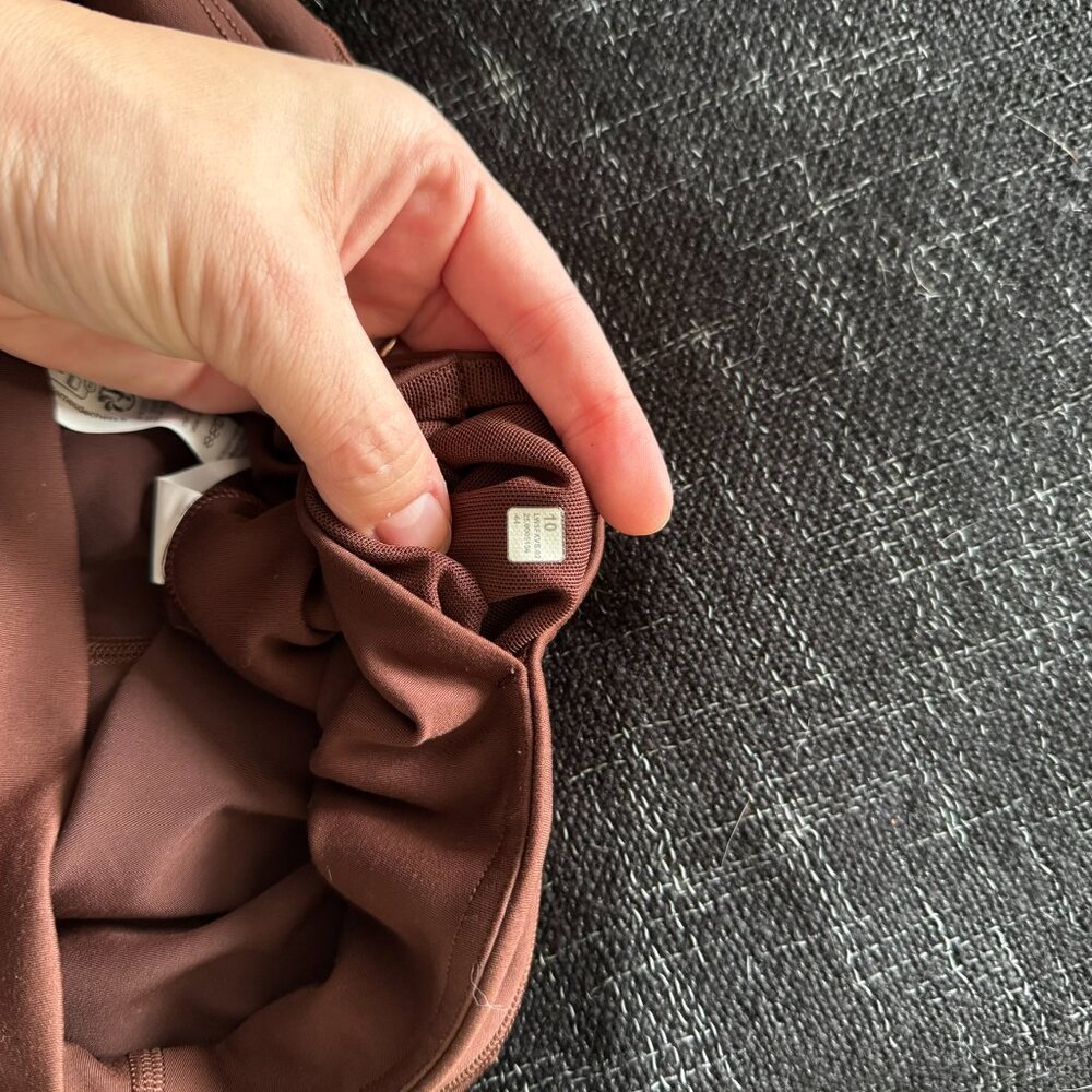 Lululemon Wunder Under SmoothCover High-Rise Bootcut Pant 34" Lava Cake size 10 - Picture 3 of 8